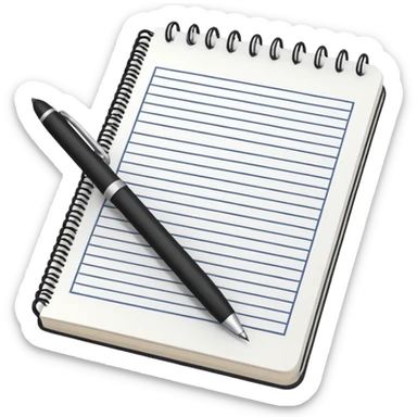 A textbook and a copybook with a pen sticker