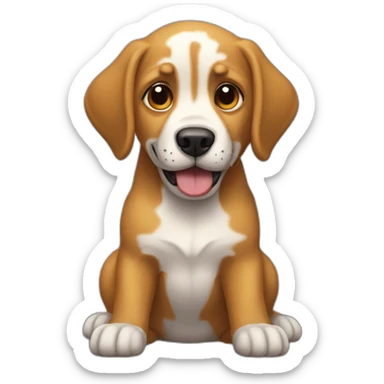 Un perrito furioso sticker