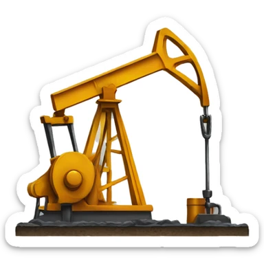 Pumpjack oil sticker