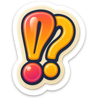 confusion ass exclamation mark
 sticker