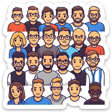 Tefi, Lewis Howes, Gary Vee, Tristan Tate, Tai Lopez, Josh King Madrid, Alex Hormozi, Iman Gadzhi, Branden Condy, Patrick Bet-David, Luke Belmar, Cardone, Shelby Sapp, Leila Hormozi, Tefi Valenzuela, business, Russell Brunson, partners, marketing, event , emoji, sales, money, mentor, party, emoji sticker