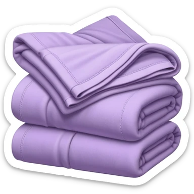 Cozy pale purple folded blanket sticker