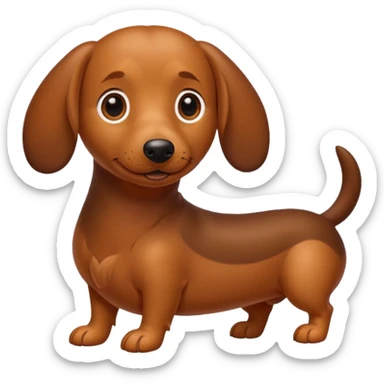 weenie dog  sticker