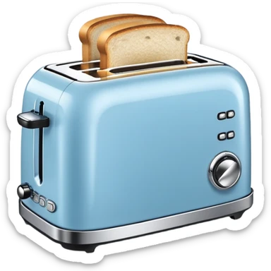 light blue toaster sticker