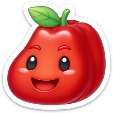 generate an emoji-style image of a gusher gummy sticker