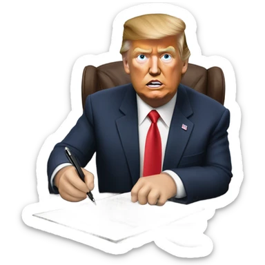 trump sign executive order sticker