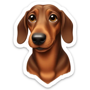 A daschund sticker