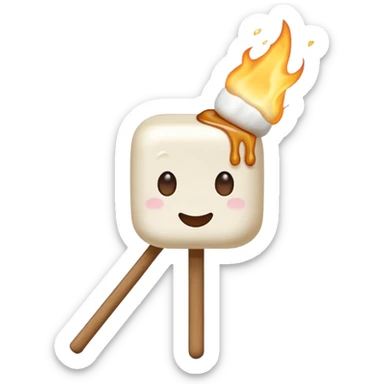 marshmallow stick sticker