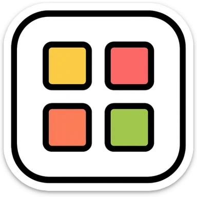 app icon, modern color icon style, clean and simple, suitable for an app launcher sticker