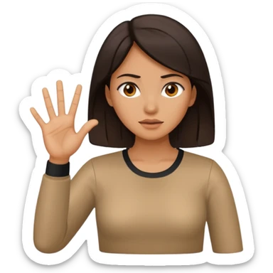 Woman Gesturing No sticker