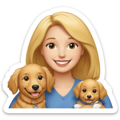 My love for you is greater than my love for dogs sticker