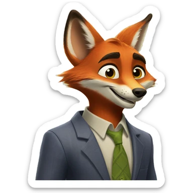 Zootopia FOX Nick Wilde sticker