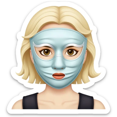 Questionable seller in mask sticker