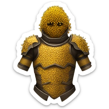 torso armor covered in bees sticker