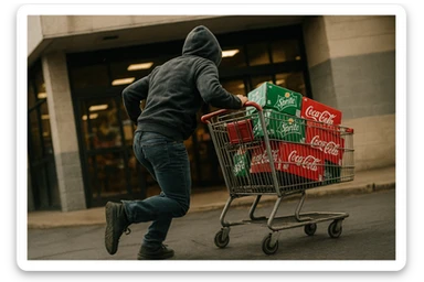 aka-uka ichimlik ortilgan aravani olib qochishyapti orqa tarafdan rakurs yuzi ko'rinmasin sticker