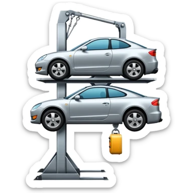car lift sticker