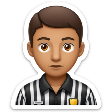 basketball referee sticker