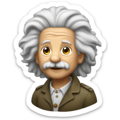 einstein che abbraccia un africano sticker