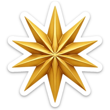 i want a star with only 9 points on it sticker