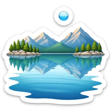 water lake pound sticker