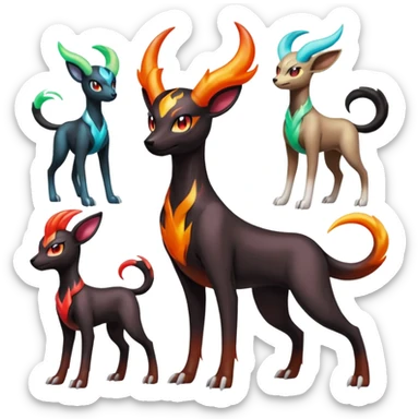 Darkrai-Houndoom-Crelly-Filian-Vedal-Meloetta-fusion, full body sticker