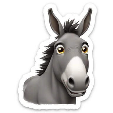 desperate donkey sticker