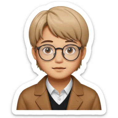 kim taehyung do bts moreno de óculos  sticker