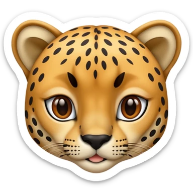 Cheetah print  sticker