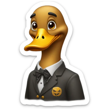 Un canard qui fume sticker