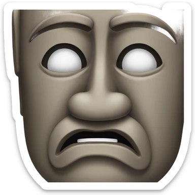 easter island head sneezing sticker