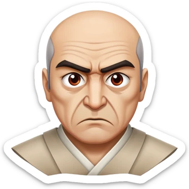 The angry Armenian, who looks like russian artist Miyagi sticker