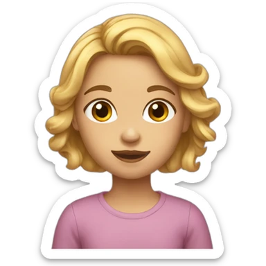 Fille a quattre patte sticker