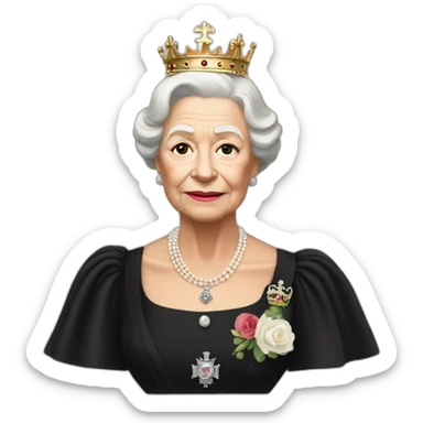queen of england funeral sticker