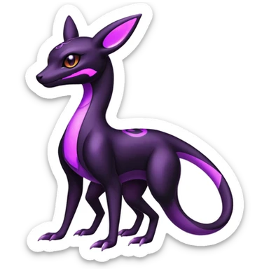 Salazzle-Umbreon-Fakémon-hybrid-creature (full body)  sticker