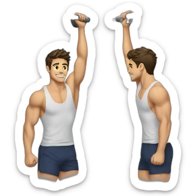 ZACH rance doing pull-ups sticker