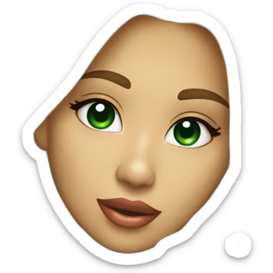 Romeo Santos kiss-kiss blond girl amd green eyes sticker