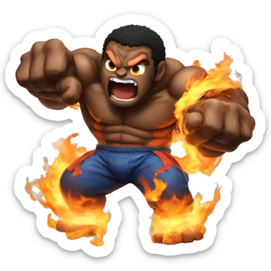 Balrog from the Street Fighter series sticker