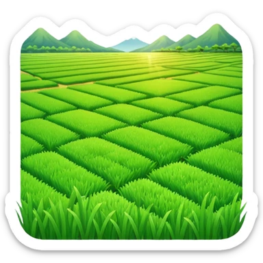 Draw an emoji of a rice field. sticker