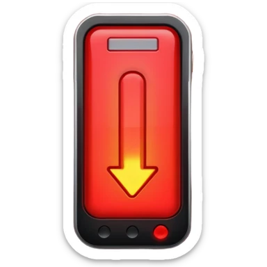 Low Battery sign sticker