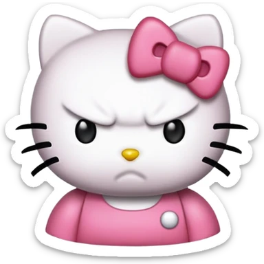 Hello-kitty hello-kitty mad sticker