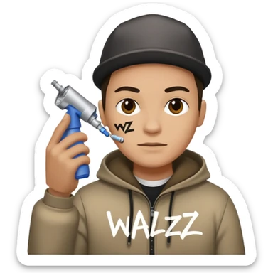 Sprays graffiti avec écris WALZ dessus  sticker