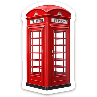 London telephone box sticker