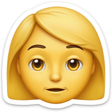 face emoji with a petty, sassy expression, raised eyebrow, smirk, confident attitude sticker