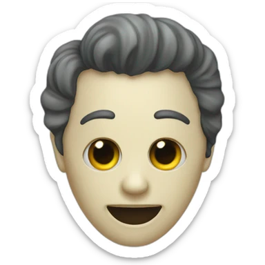 Fantome avec un haut de forme sticker