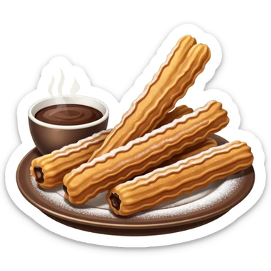 chocolate con churros sticker
