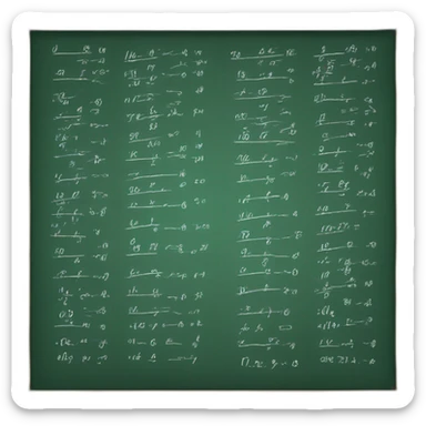 blackboard_with_equations_of_motions sticker