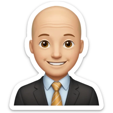 bald-men-with-ties sticker