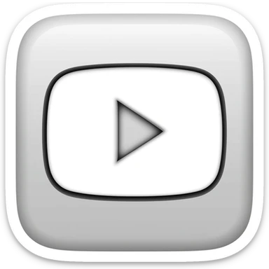 White YouTube logo sticker