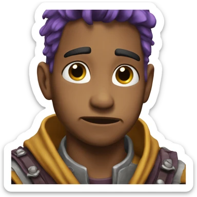 Rauw Alejandro crying sticker