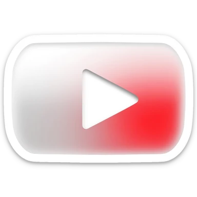 White YouTube logo sticker